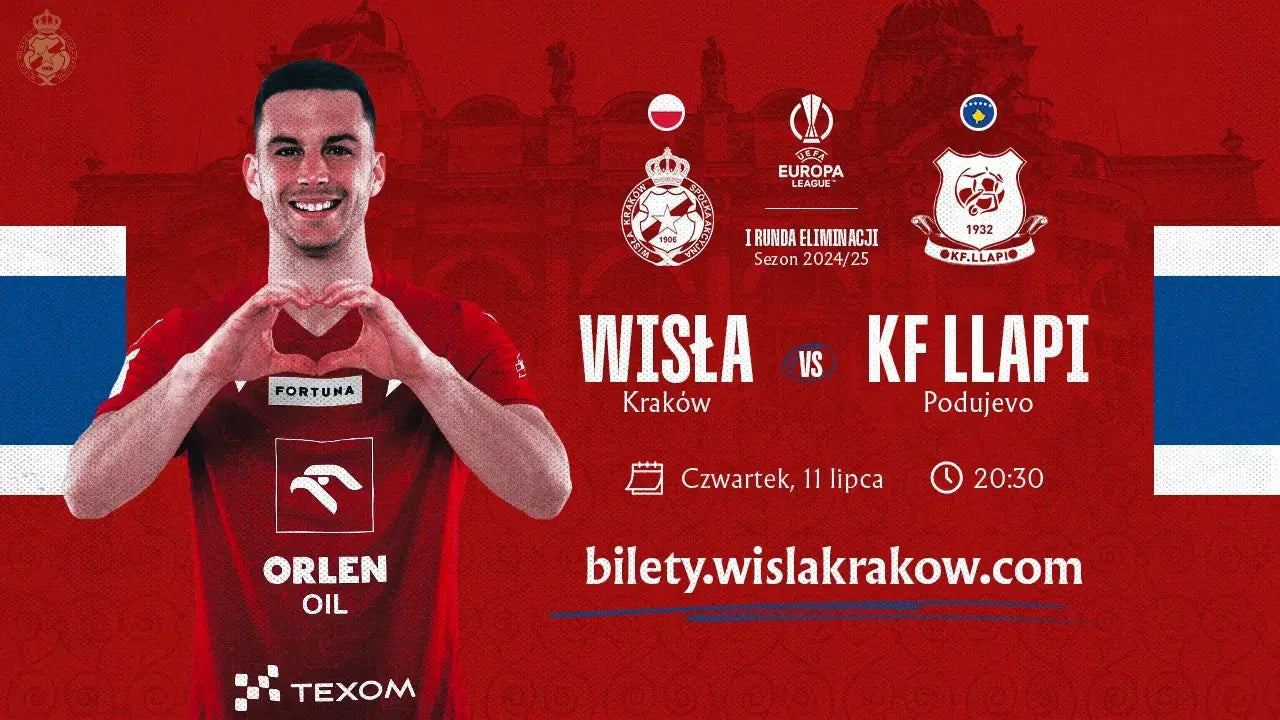 Zdjęcie: Informacje na temat sprzedaży biletów na mecz Wisła Kraków - FK Llapi
