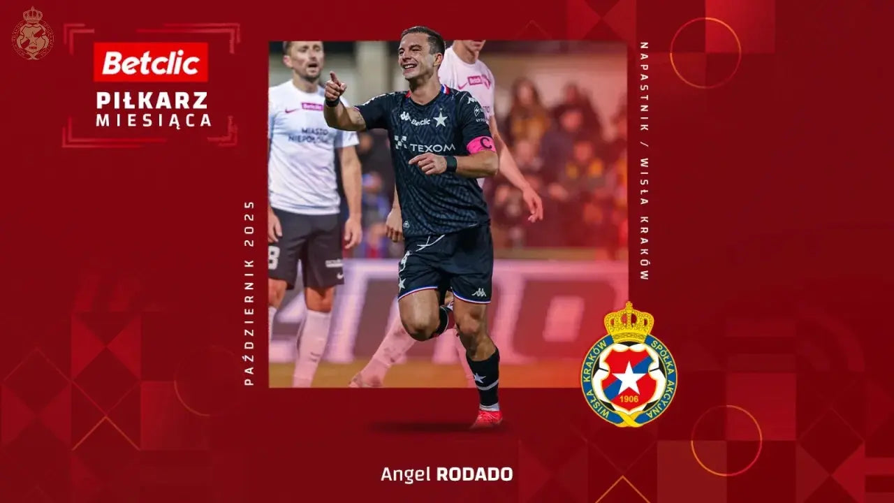 Zdjęcie: Angel Rodado piłkarzem października Betclic 1 Ligi!