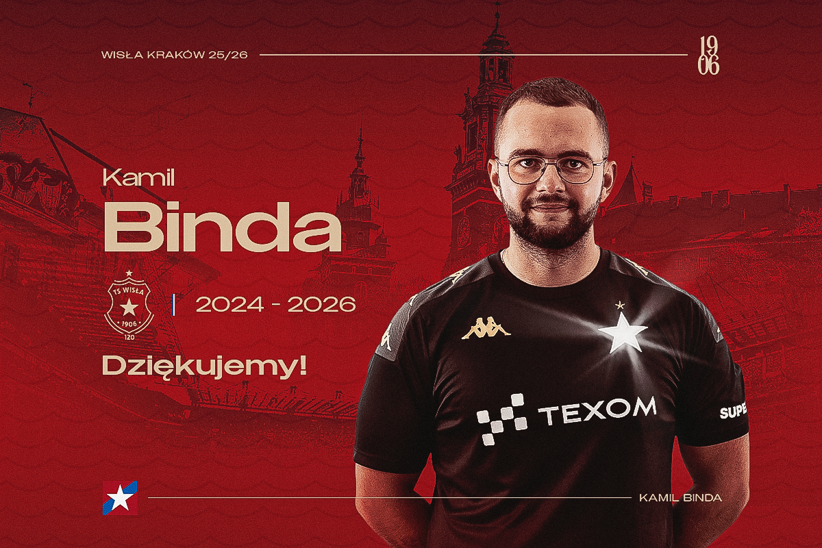 Kamil Binda odchodzi z Wisły Kraków - Wisła Kraków® Official Platform