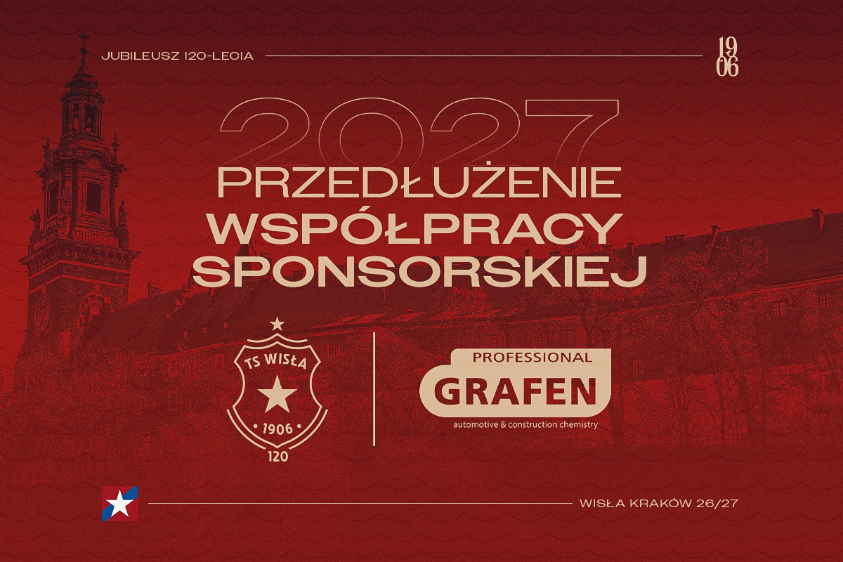 Grafen Professional zostaje z Wisłą Kraków na sezon 2026/2027 - Wisła Kraków® Official Platform