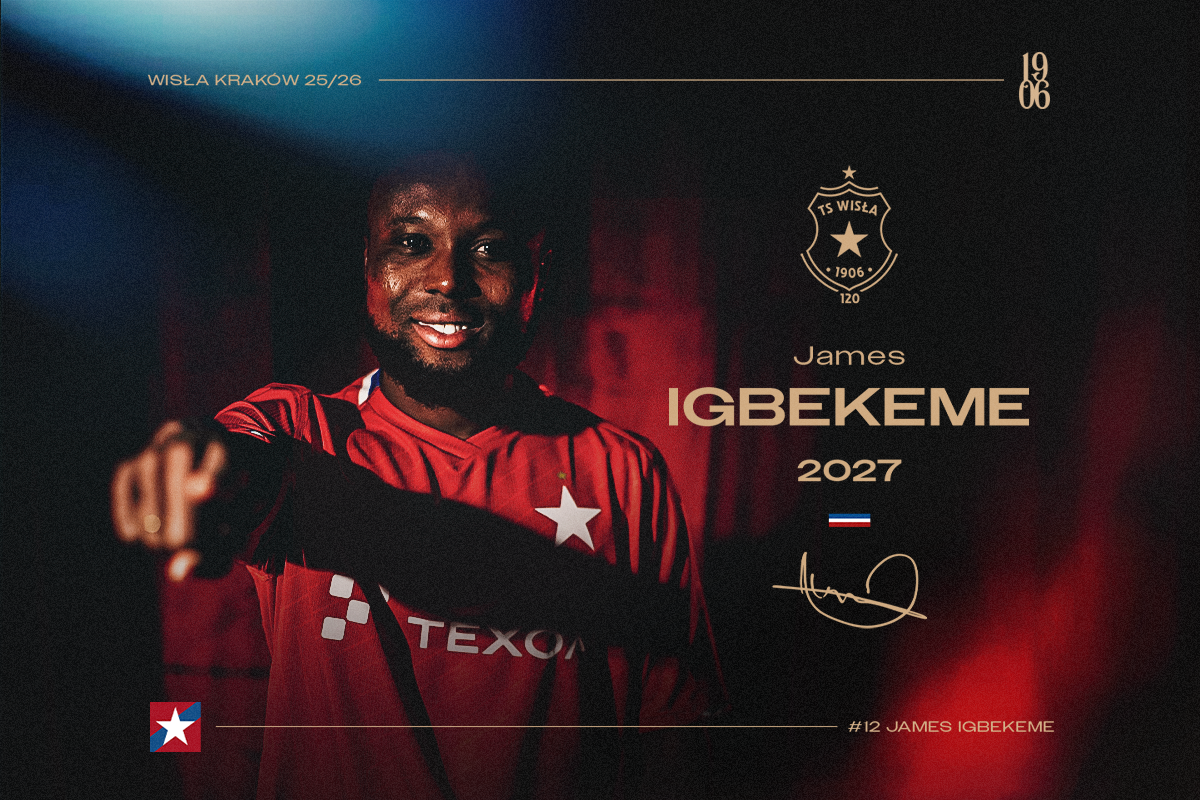 James Igbekeme zostaje w Wiśle Kraków - Wisła Kraków® Official Platform