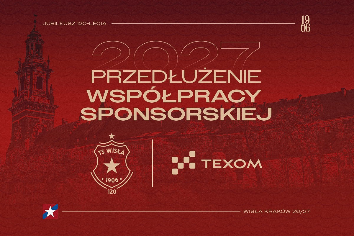 TEXOM S.A. kontynuuje współpracę z Wisłą Kraków, stawiając na rozwój młodych talentów - Wisła Kraków® Official Platform