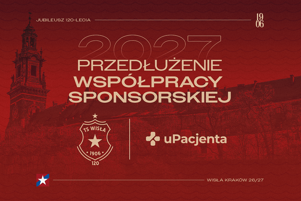 Wisła Kraków kontynuuje współpracę z uPacjenta - Wisła Kraków® Official Platform
