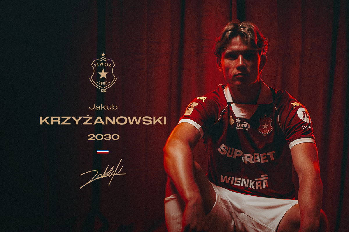 Jakub Krzyżanowski z umową do 2030 roku - TS Wisła Kraków 1906 - Przestrzeń Białej Gwiazdy