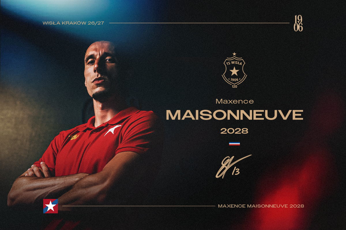 Maxence Maisonneuve zawodnikiem Wisły Kraków - Wisła Kraków® Official Platform