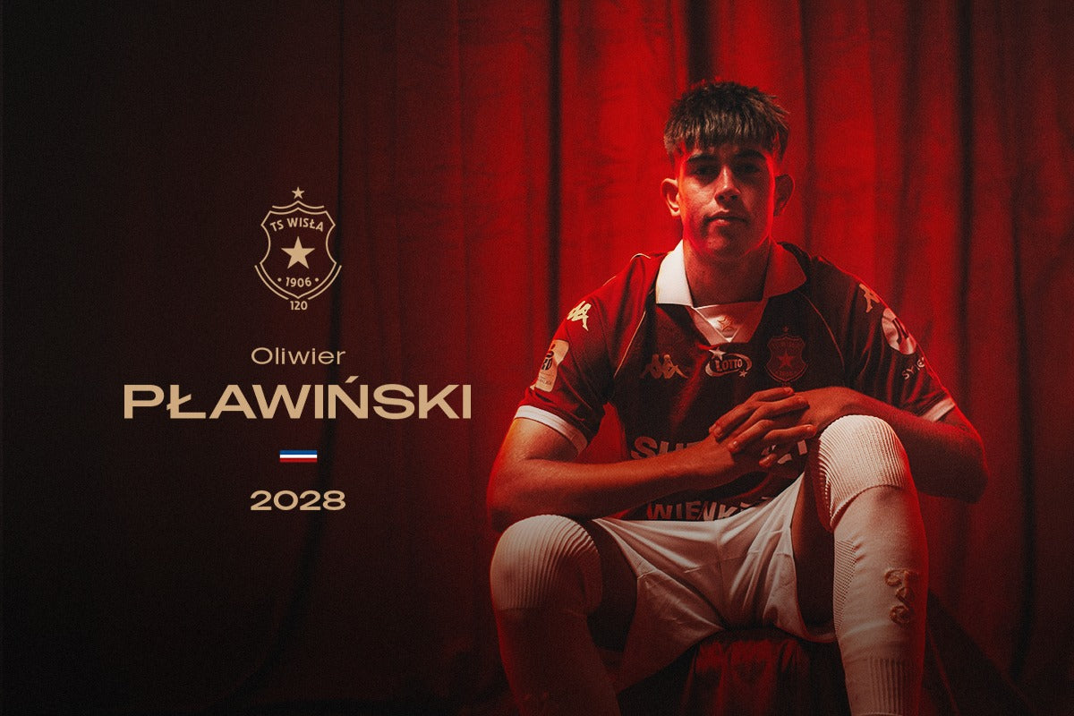 Oliwier Pławiński z kontraktem do 2028 roku - TS Wisła Kraków 1906 - Przestrzeń Białej Gwiazdy
