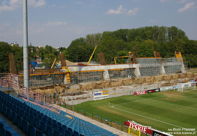 Budowa - sześć miesięcy — archiwum Wisły Kraków