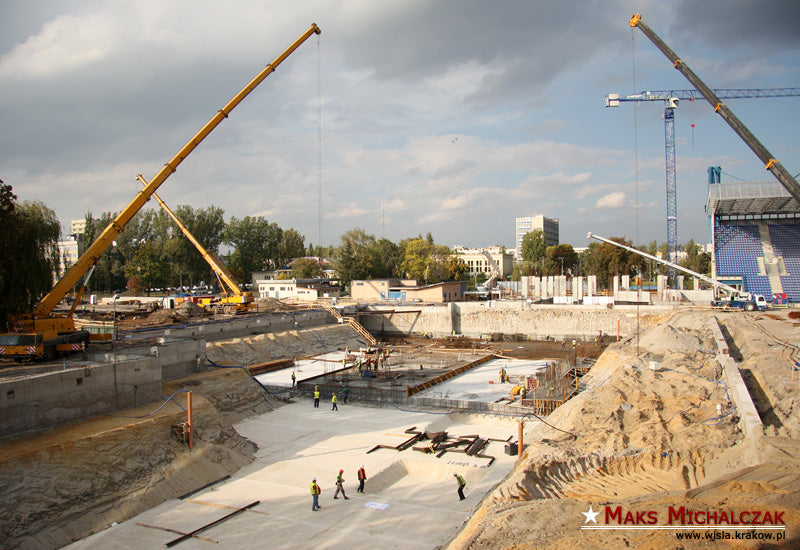 19 zdjęć z poniedziałkowej budowy — archiwum Wisły Kraków