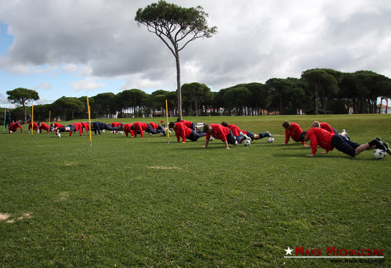 Lekki trening Wiślaków — archiwum Wisły Kraków