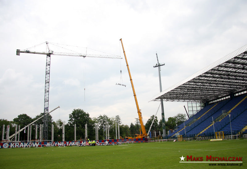 Cuda na budowie — archiwum Wisły Kraków