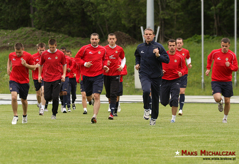 Skoczny trening — archiwum Wisły Kraków