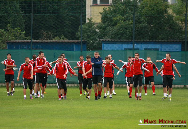 Trening pod wodzą nowego trenera — archiwum Wisły Kraków