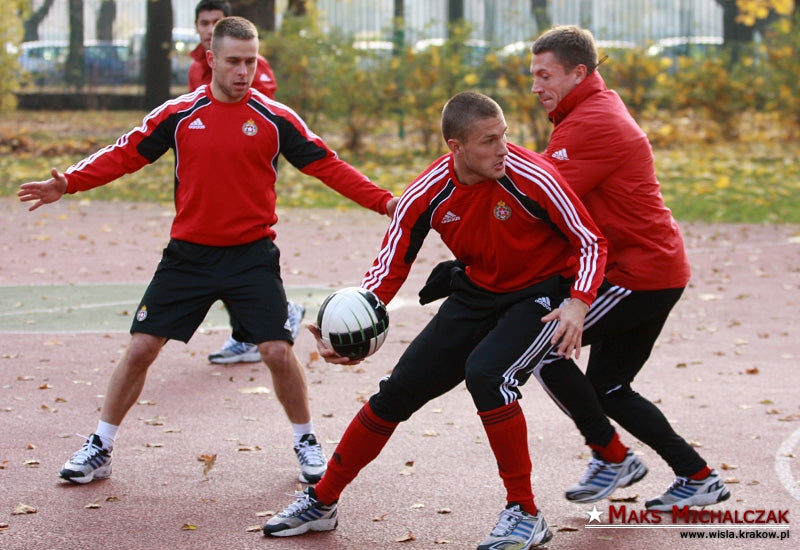 Trening w Parku Jordana — archiwum Wisły Kraków