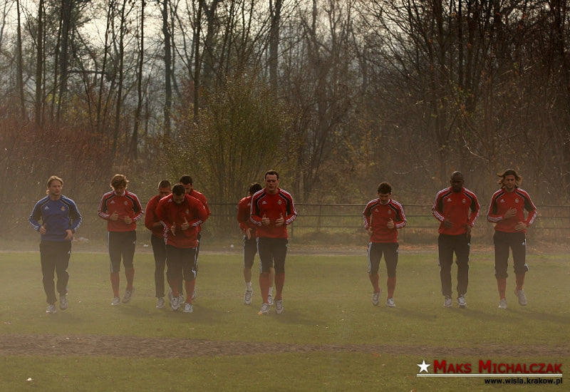 Waleczny trening — archiwum Wisły Kraków