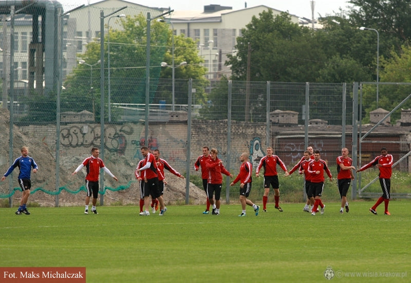 Pierwszy trening w Tallinie — archiwum Wisły Kraków