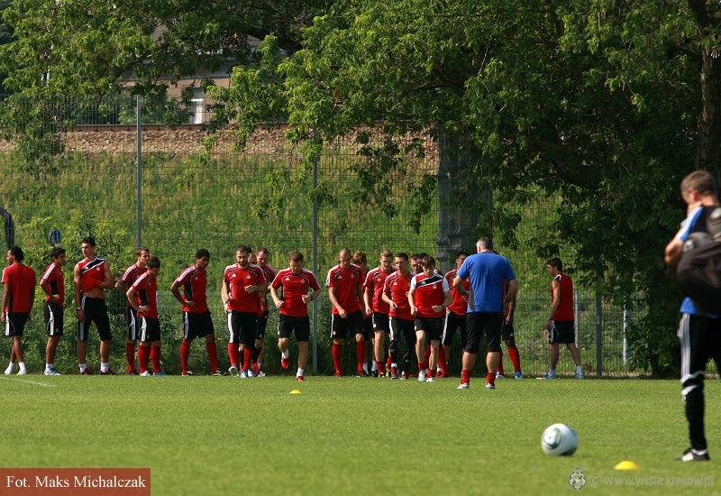 Trening po meczu z Florą — archiwum Wisły Kraków