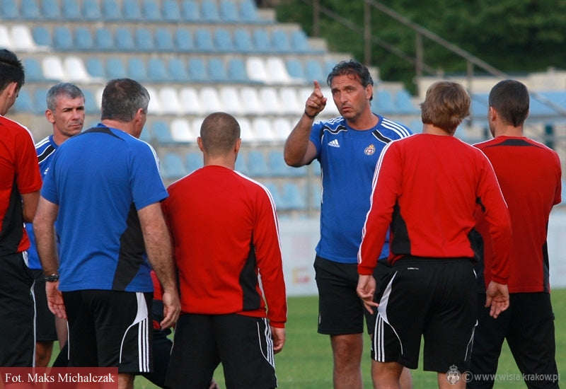 Trening przed Skonto — archiwum Wisły Kraków