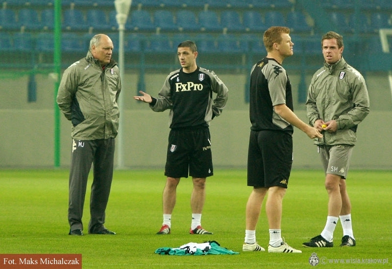 Trening Fulham przy R22 — archiwum Wisły Kraków