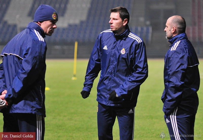 Pierwszy trening z Probierzem — archiwum Wisły Kraków