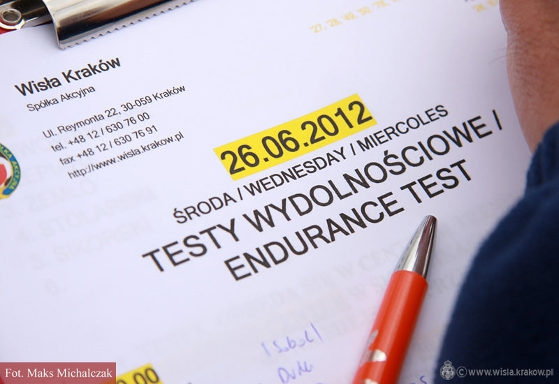 Testy wydolnościowe w Skotnikach — archiwum Wisły Kraków