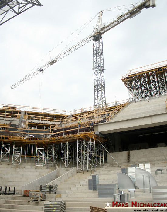 Betonowanie narożników — archiwum Wisły Kraków