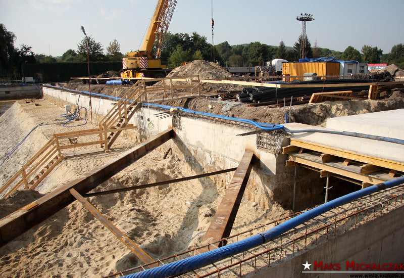 Płyta denna pod trybuna zachodnią — archiwum Wisły Kraków