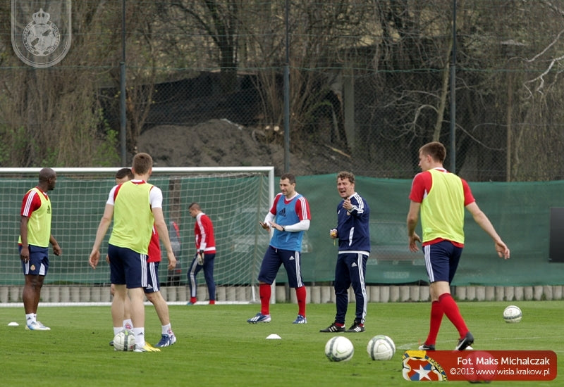 Trening przed Widzewem — archiwum Wisły Kraków