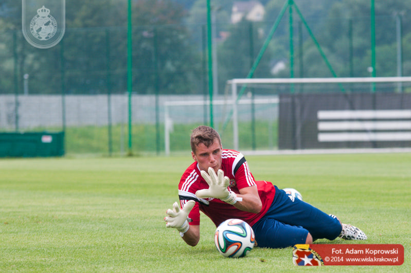 Trening przed Lechem — archiwum Wisły Kraków