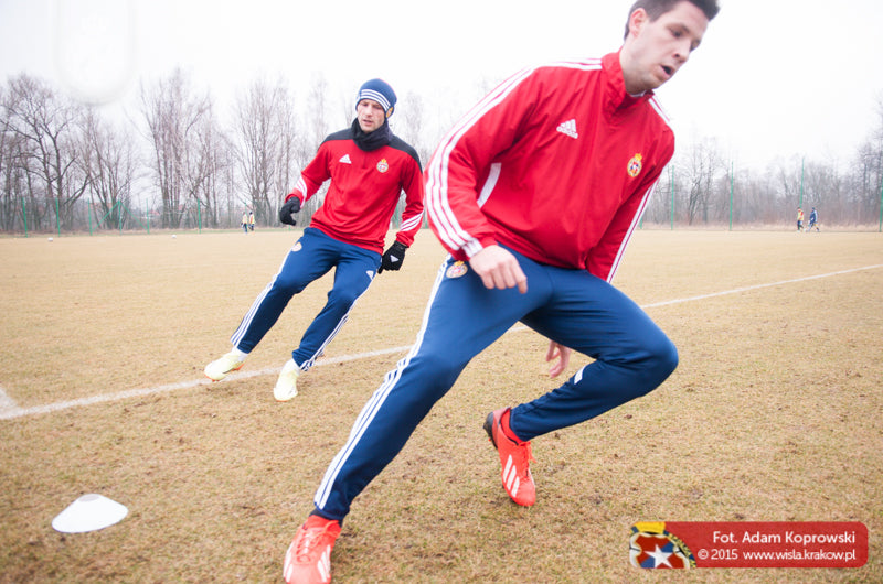 Trening przed sparingiem z Piastem — archiwum Wisły Kraków