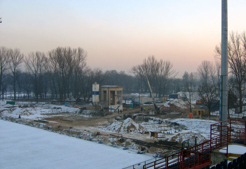 Ostatni etap palowania - oczepy — archiwum Wisły Kraków