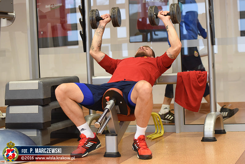 Pierwszy trening na śniegu — archiwum Wisły Kraków