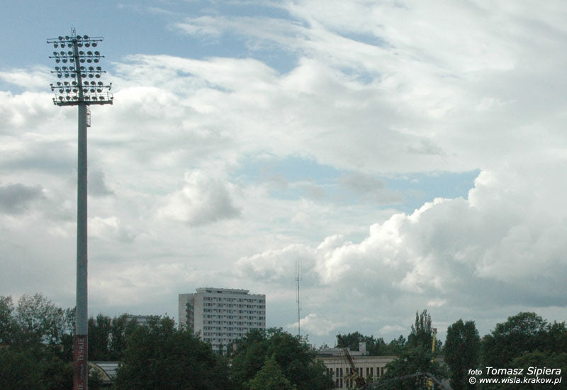 Wzrost trybuny — archiwum Wisły Kraków