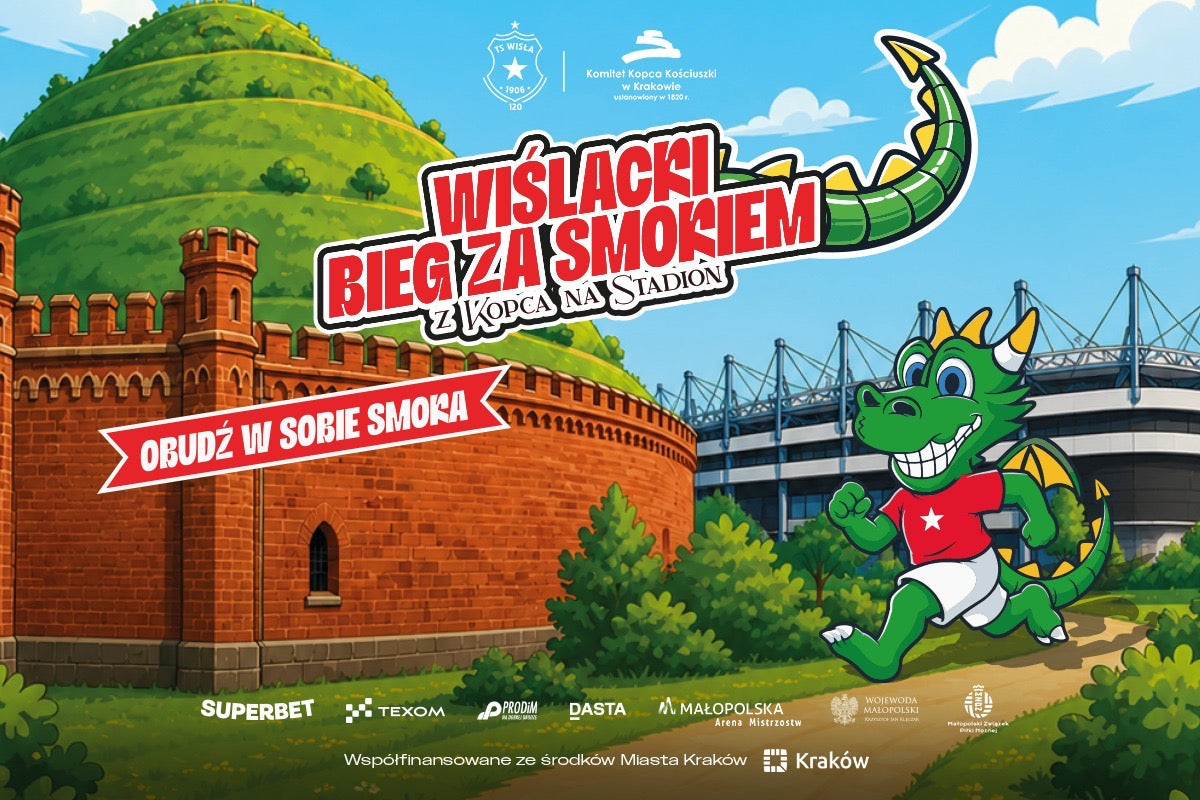 Wystartowały zapisy na Wiślacki Bieg za smokiem spod Kopca na Stadion! - Wisła Kraków® Official Platform