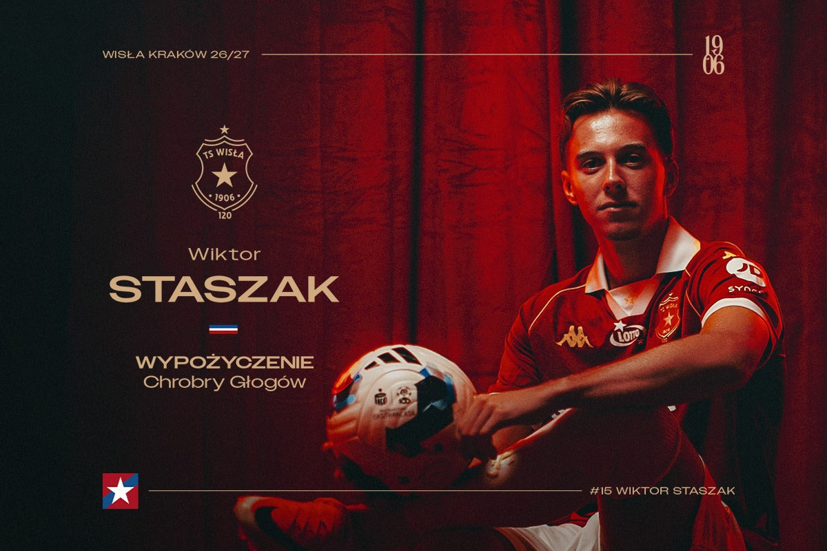 Wiktor Staszak wypożyczony do Chrobrego Głogów - Wisła Kraków® Official Platform