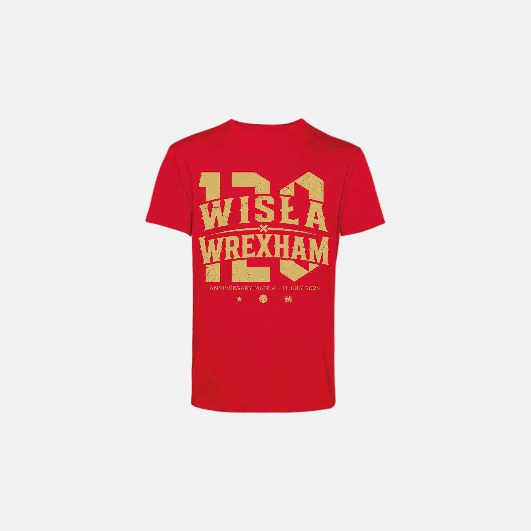 T-shirt Wisła Wrexham 120 - czerwony - Official FanShop - TS Wisła Kraków SA