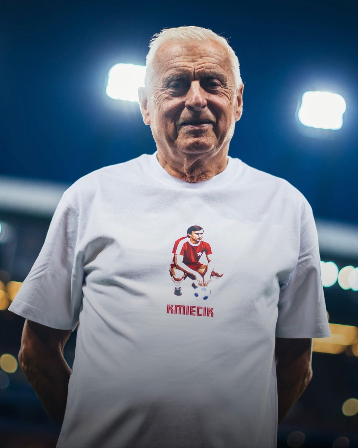 T-shirt Kmiecik - biały - TS Wisła Kraków 1906 - Przestrzeń Białej Gwiazdy