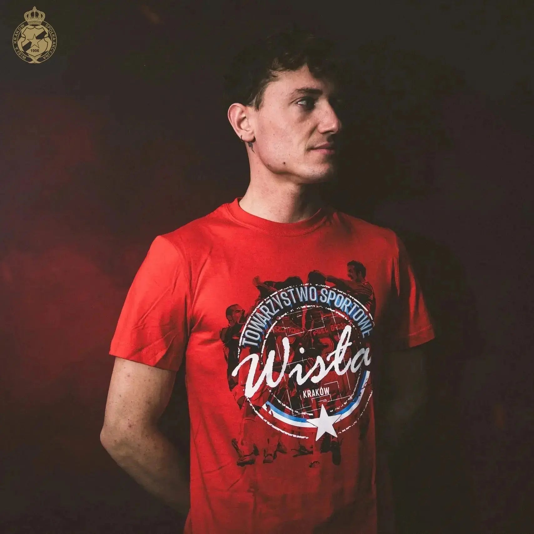 T-shirt Towarzystwo Sportowe - czerwony Official FanShop - TS Wisła Kraków SA