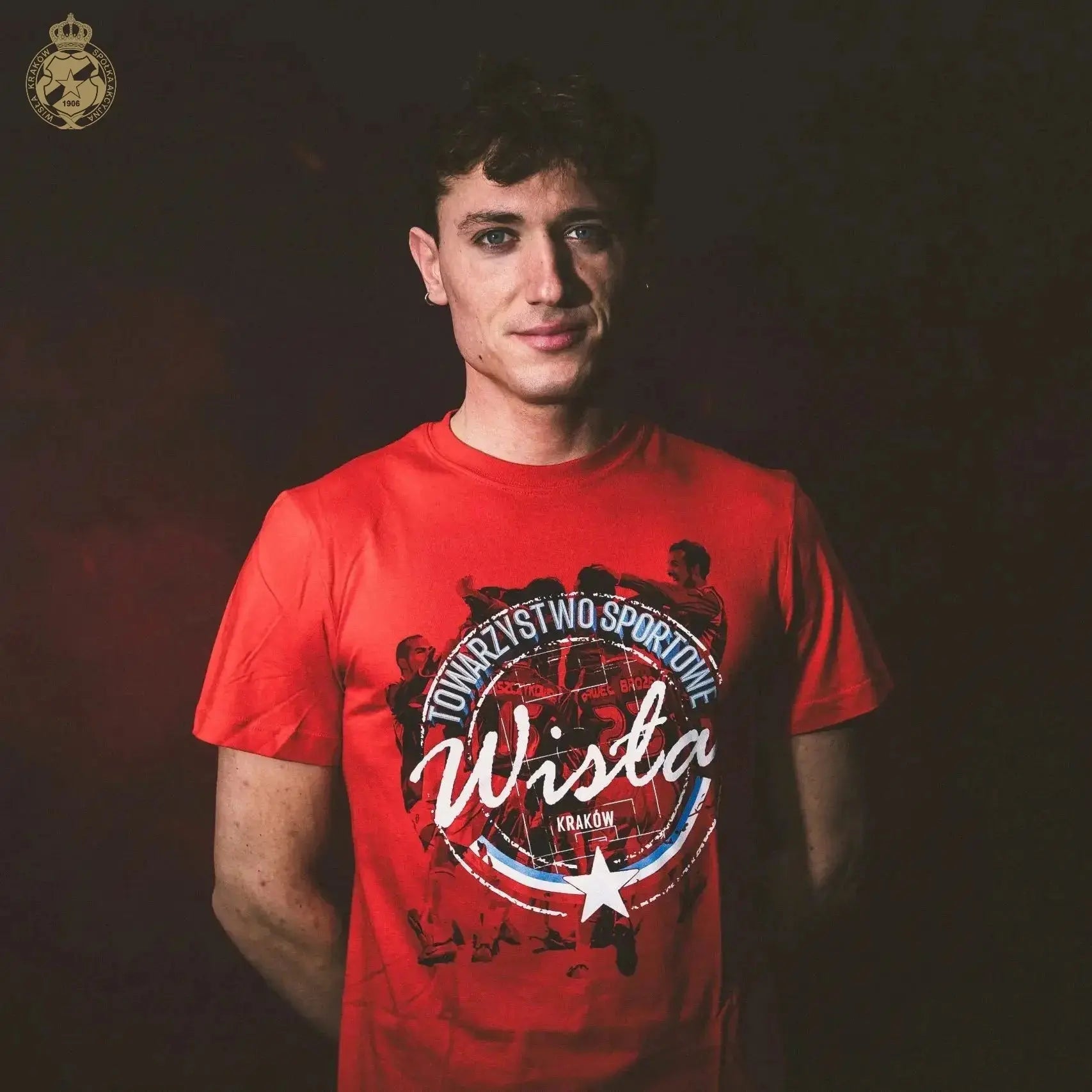 T-shirt Towarzystwo Sportowe - czerwony Official FanShop - TS Wisła Kraków SA