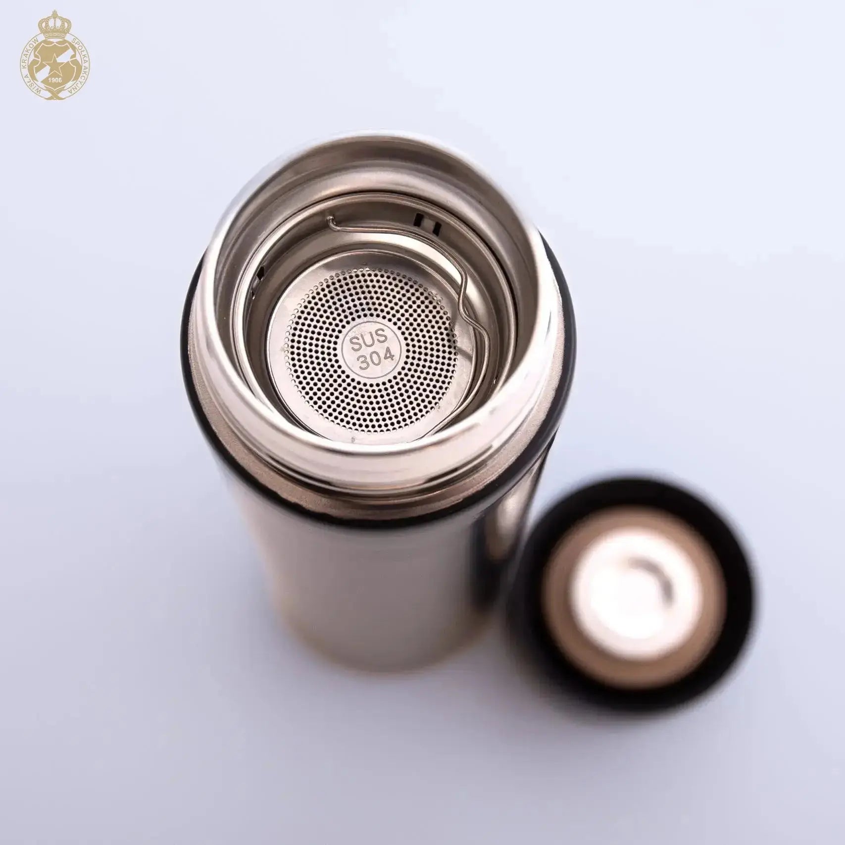 Termos 1906 z czujnikiem temperatury - czarny Official FanShop - TS Wisła Kraków SA