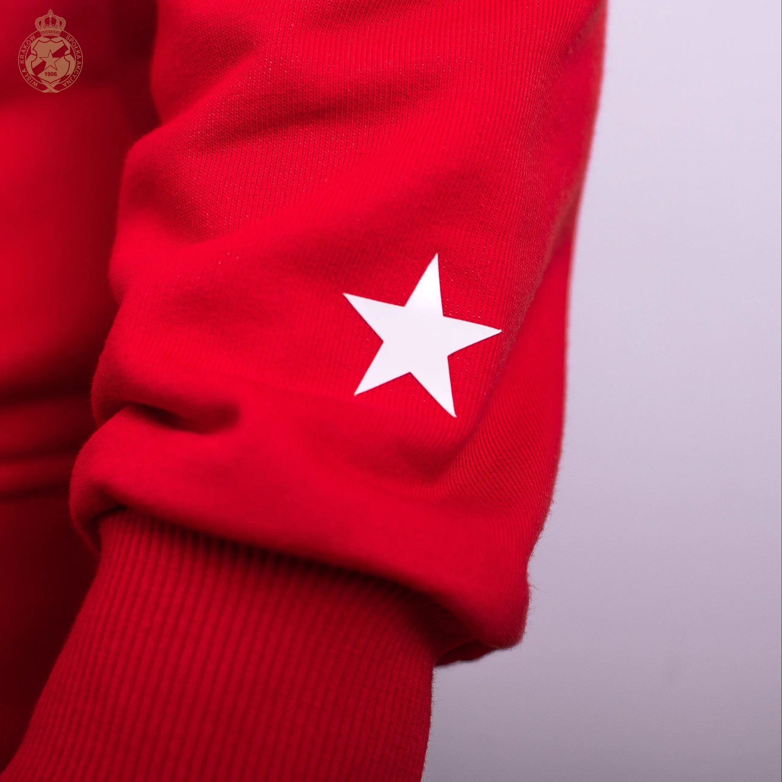 Bluza crewneck Wisła 1906 - czerwona Official FanShop - TS Wisła Kraków SA