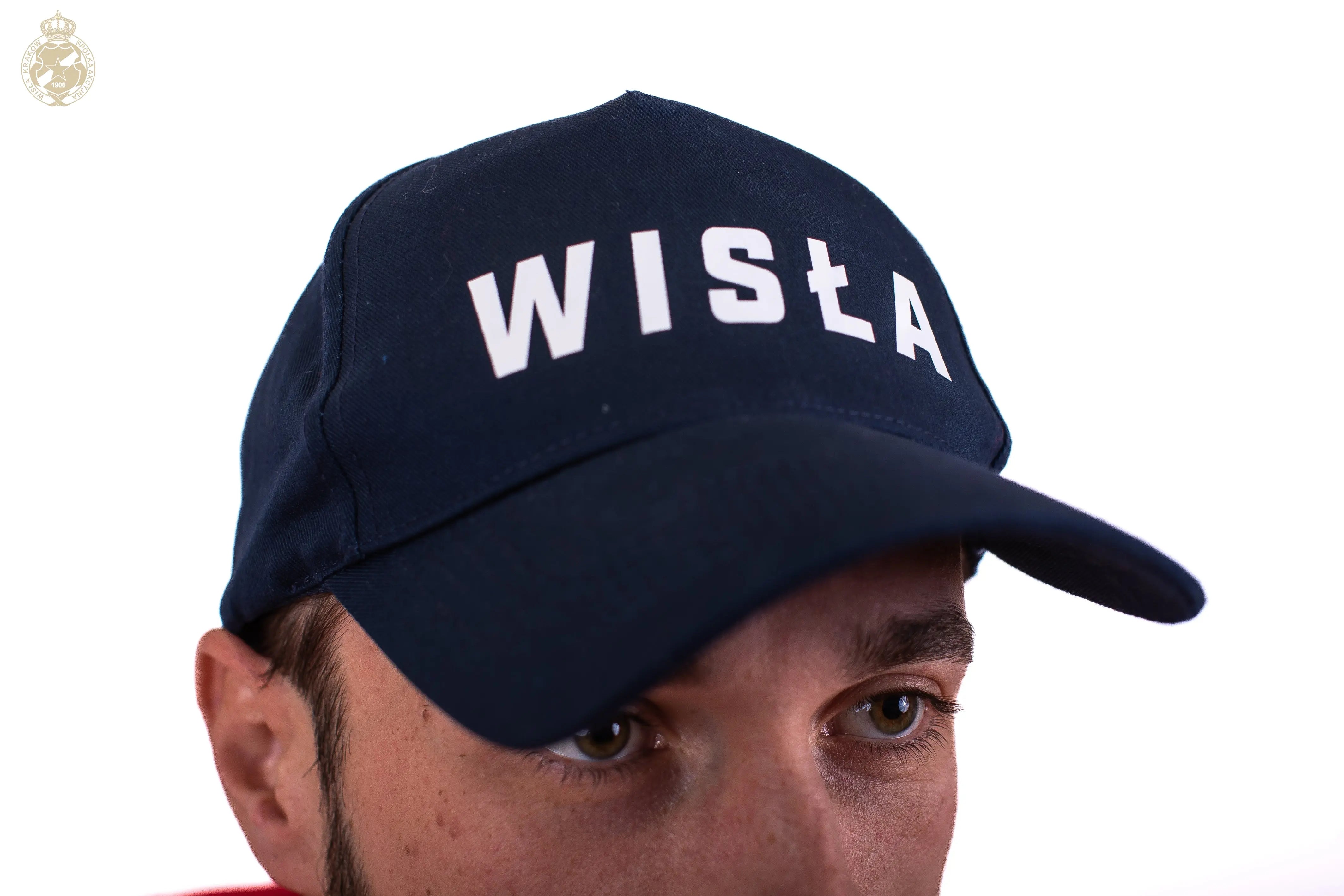 Kappa czapeczka z daszkiem BAPOV - granatowa TS Wisła Kraków SA