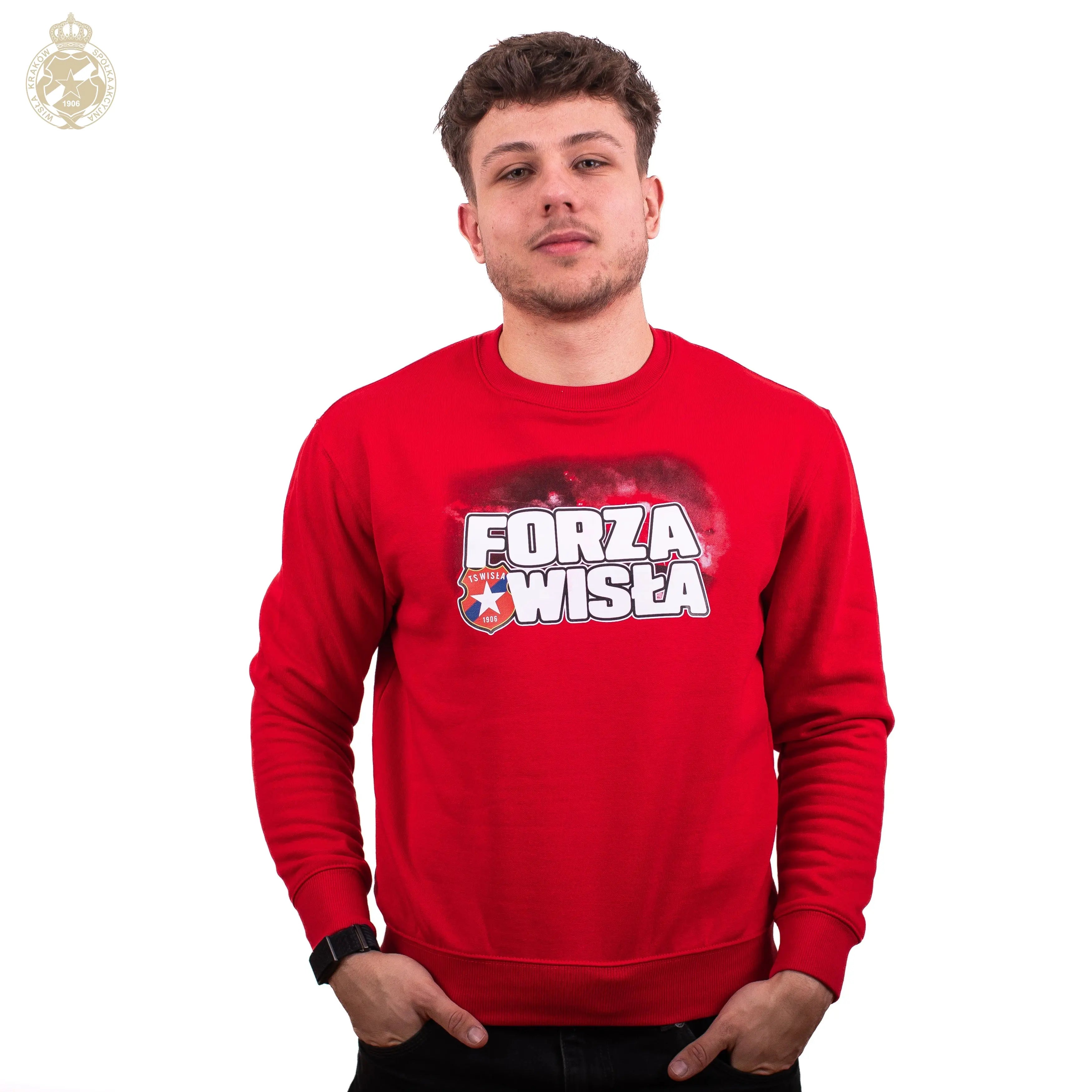 Bluza dziecięca Forza Wisła - czerwona Wisła Kraków Offical FanShop