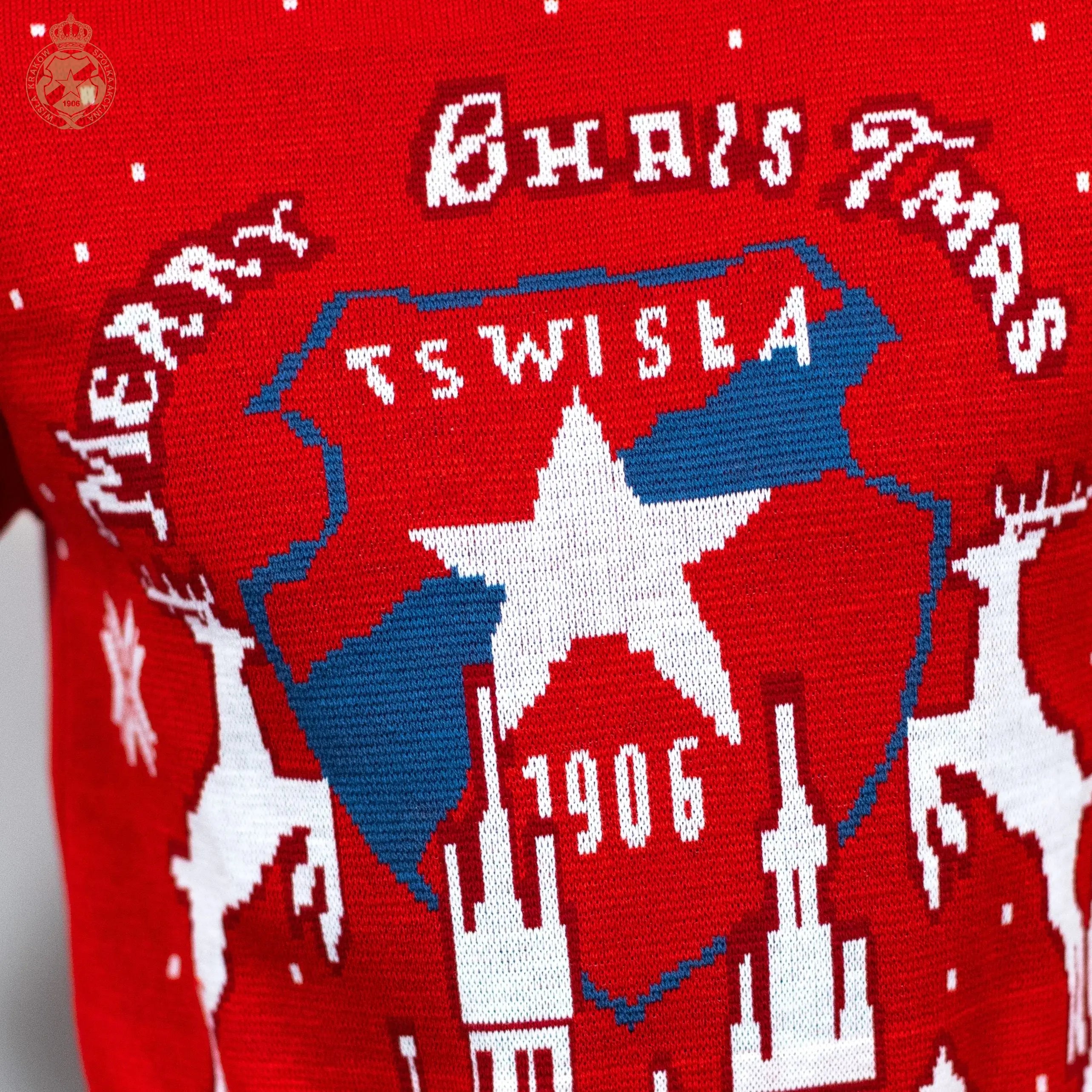 Sweter świąteczny 2025 Official FanShop - TS Wisła Kraków SA