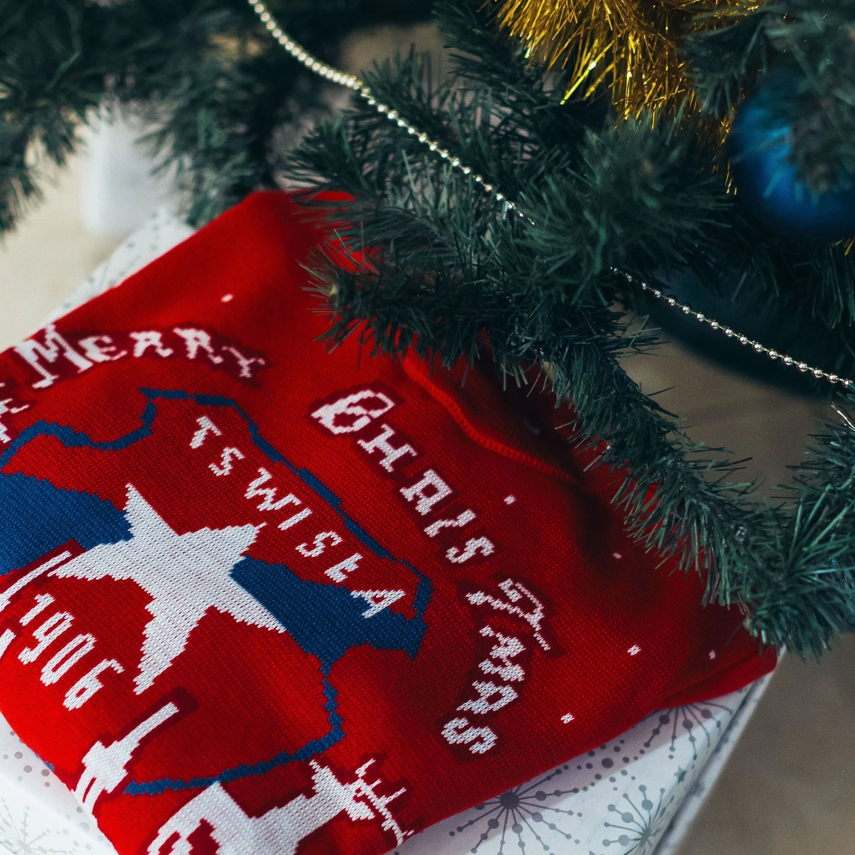 Sweter świąteczny 2025 Official FanShop - TS Wisła Kraków SA