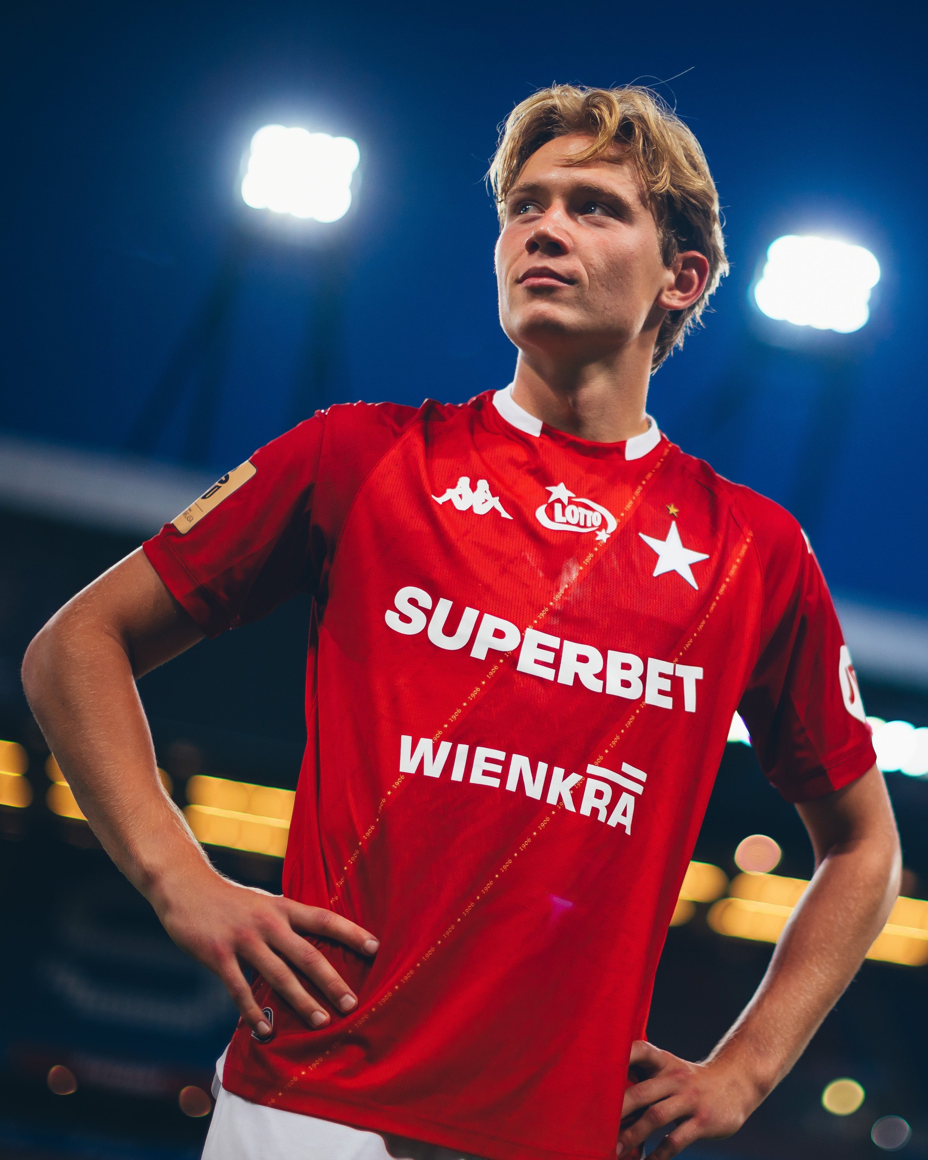 MATCH WORN | Wisła Kraków – Wieczysta | Jakub Krzyżanowski | Krakoski mecz - TS Wisła Kraków 1906 - Przestrzeń Białej Gwiazdy