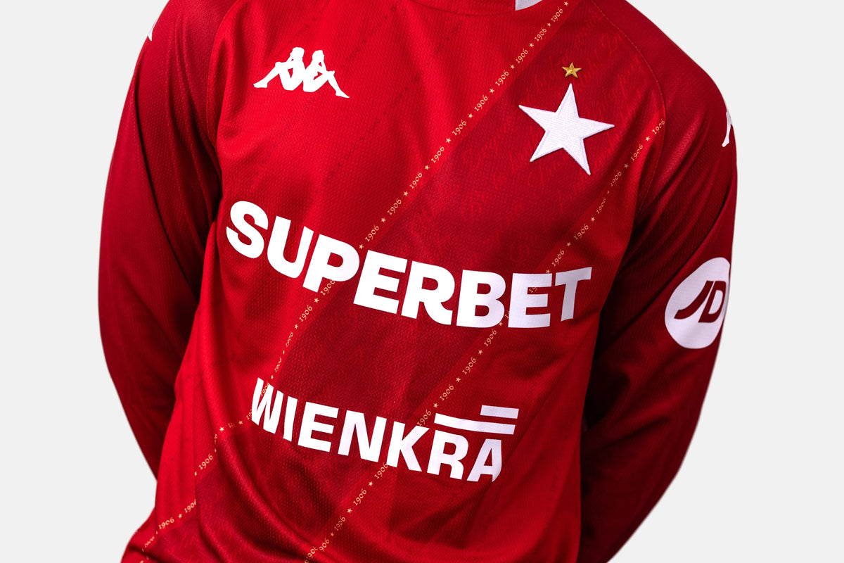 Kappa koszulka meczowa 26/27 LS - czerwona - TS Wisła Kraków 1906 - Przestrzeń Białej Gwiazdy