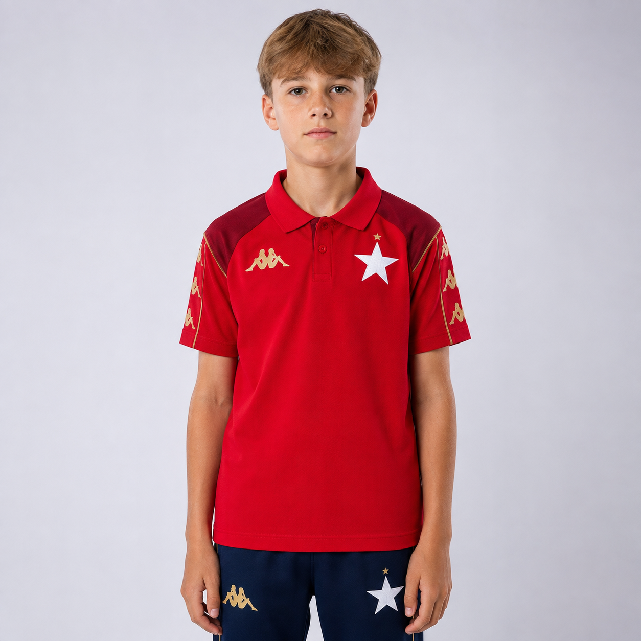 Kappa koszulka Polo MASTIO - junior czerwona - Kappa
