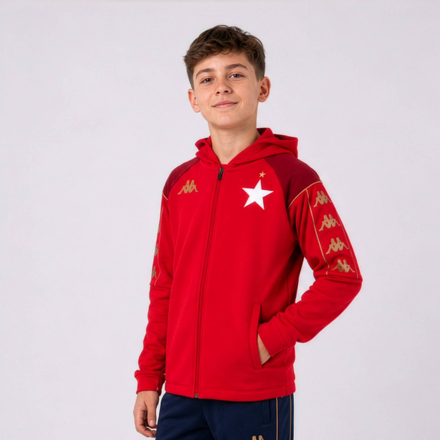 Kappa bluza MIORDIZI - junior czerwona - Kappa