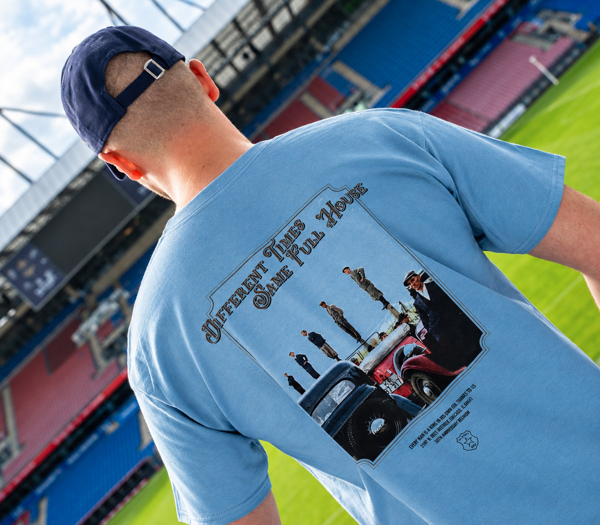T-shirt cars - niebieski - TS Wisła Kraków 1906 - Przestrzeń Białej Gwiazdy