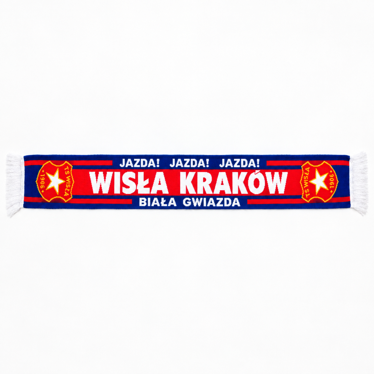Szalik Wisła Kraków Jazda, Jazda… - niebieski - TS Wisła Kraków 1906 - Przestrzeń Białej Gwiazdy